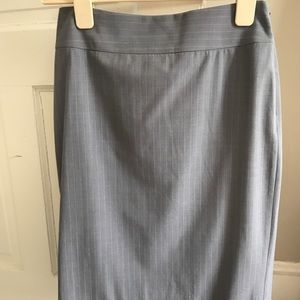 Gray Stripe Banana Republic Skirt